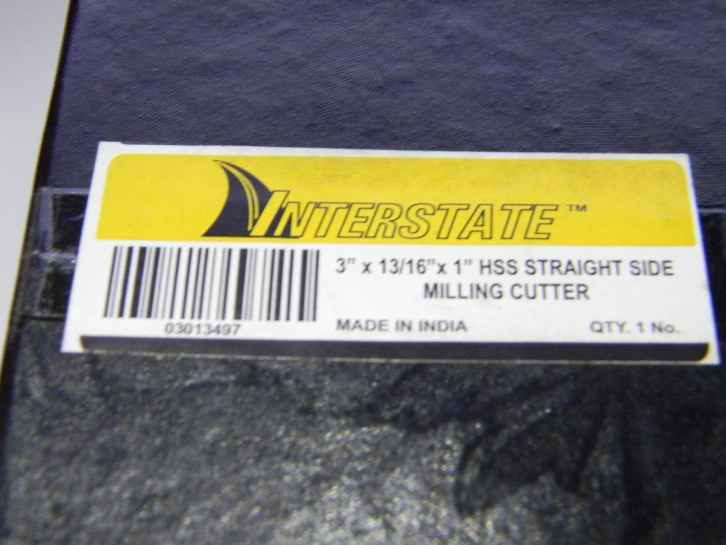 Interstate 3"  x 13/16" HSS Straight Side Milling Cutter 03013497