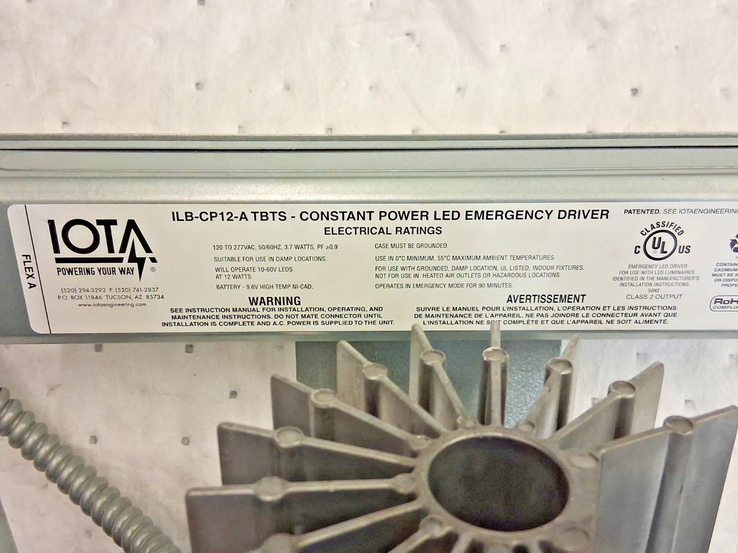 Pro New Construction Downlight Emergency Driver Included l412lm35kmvoltg480crizt