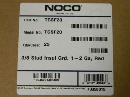 Noco 1 &amp; 2 Gauge Stud Automotive Battery Terminal Protector Red QTY 25 TGSF-