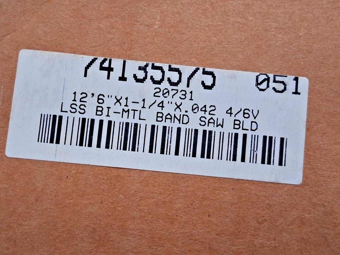 Starrett Welded Bandsaw Blade 12ft 6 Long x 1-1/4" Wide x 4 to 6 TPI 74135575