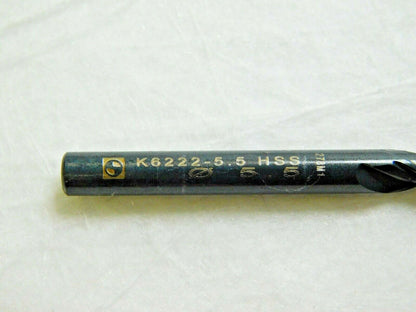 Walter-Titex Subland Step Drills HSS 5.500mm Drill Diam K6222-5.5 Qty 2 5073741