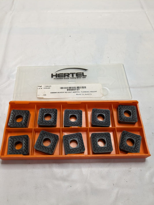 HERTEL Turning Insert: SNMM646–R25 HC125T, Carbide Qty 10 89455737