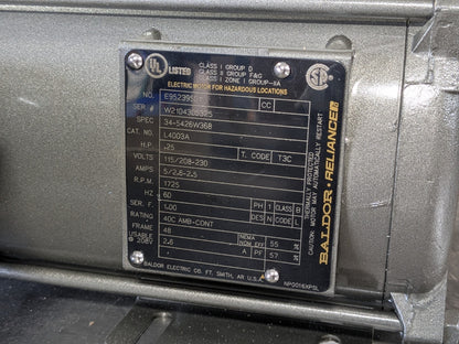 Baldor Hazardous Location Motor w/ Bracket 1/4 HP 115/230v 1-Ph. L4003A