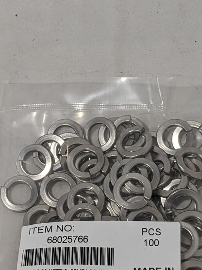 Stainless Steel Split Lock Washer M10 Screw 10.2mm ID 18-8 Qty 100 68025766
