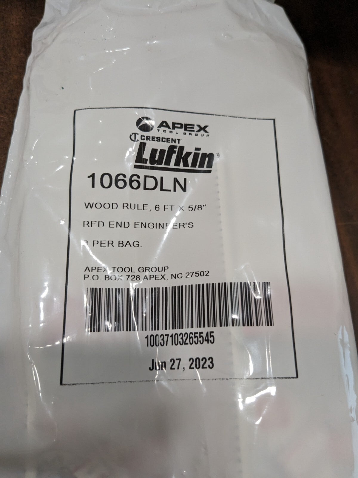 LUFKIN Folding Rules; Graduation (Inch): 1/16 3pk 1066DLN
