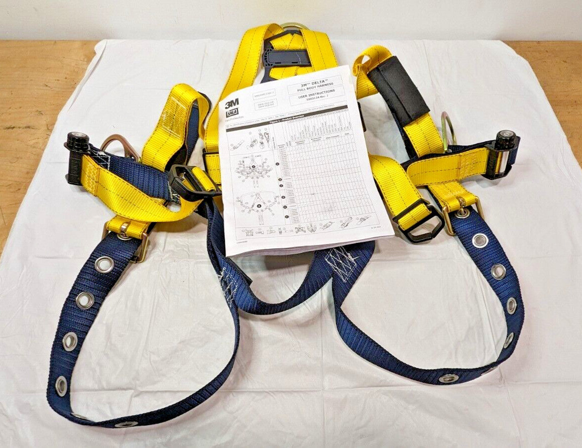 3M DBI-SALA Delta Vest Style Harness Side & Back D Rings Size Universal 1102008