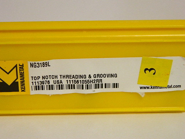 Kennametal Ng3189l Kc950 #1113976 Top Notch Threading and Grooving Inserts