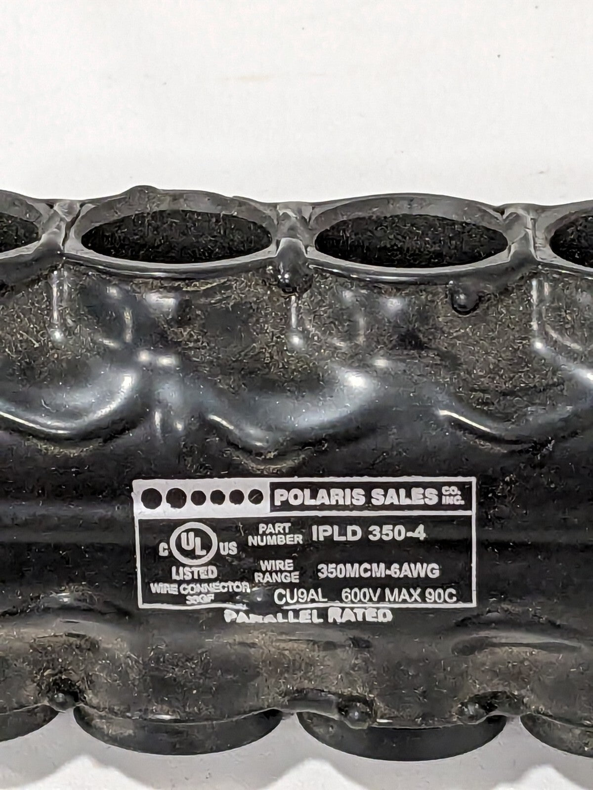 Polaris 4-Port Black Multi-Tap Pre-Insulated Connector IPLD350-4