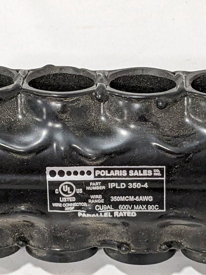 Polaris 4-Port Black Multi-Tap Pre-Insulated Connector IPLD350-4