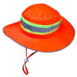 MCR Safety HVH101 Boonie Hat High-Vis orange mesh solid brim,3inch Lime qty 50