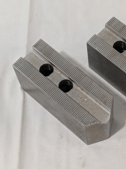 Abbott Soft Lathe Chuck Jaw: Serrated 1-1/2" OAW, 2" OAH, 4" OAL Qty 3 KTT8S