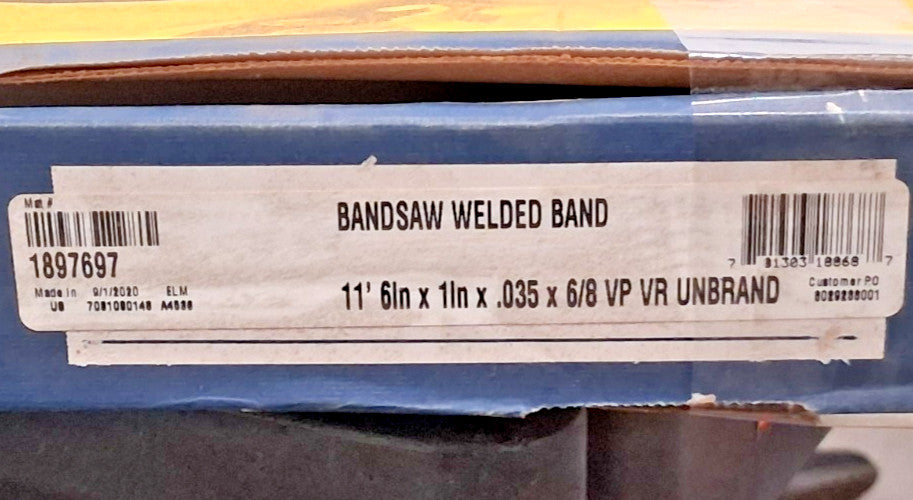 Irwin Blades Welded Bandsaw Blade 11' 6 Long x 1" Wide x 6 to 8 TPI 1897697