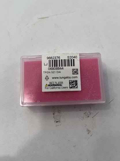 Tungaloy TPGN 321 DIA DX140 Positive 11deg relief ang., G class, triangular PCD