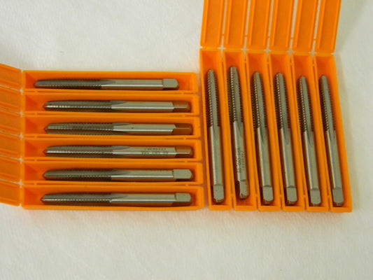 Hertel Standard Hand Taps 8"-36 H2 4FL HSS Straight Flute Qty. 12 2383834