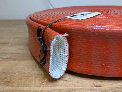 Atlantex Industrial Pyrotex Knit Firesleeve 50 Ft x 2 In Red / Orange PT32100-10