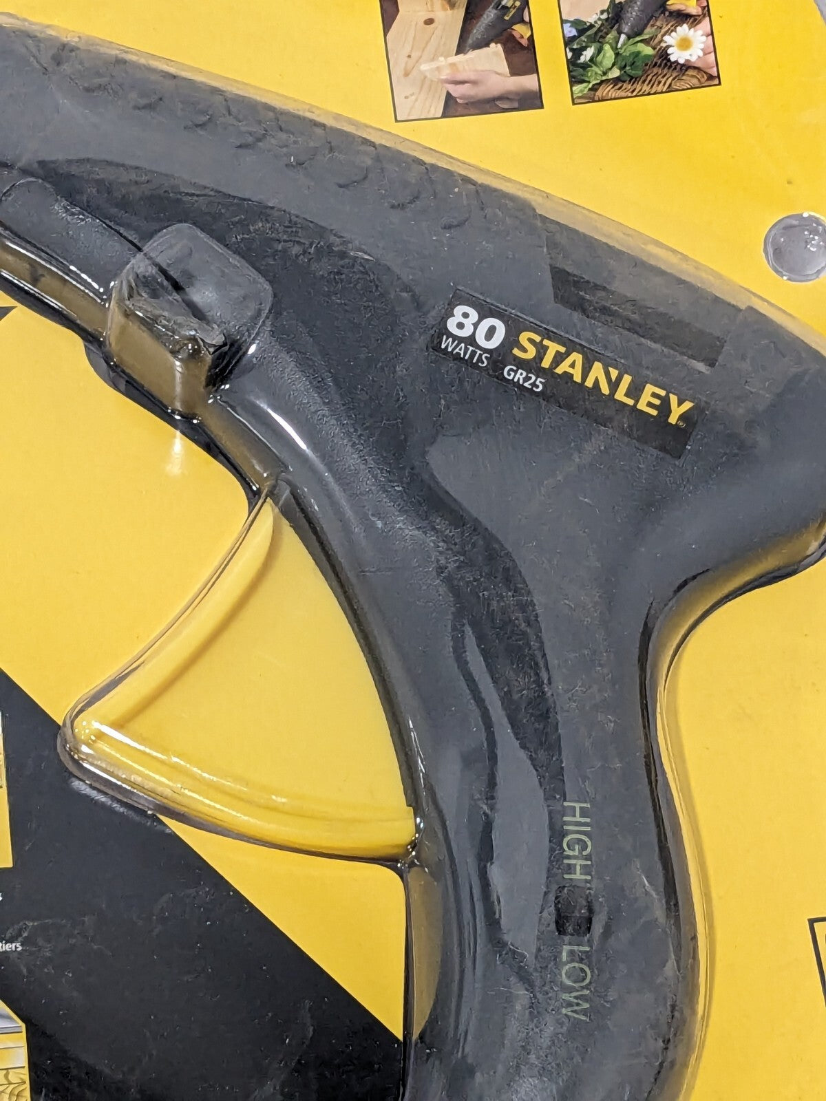 STANLEY Hot Melt Glue Gun: Electric, Gray &amp; Yellow Qty 2 GR25