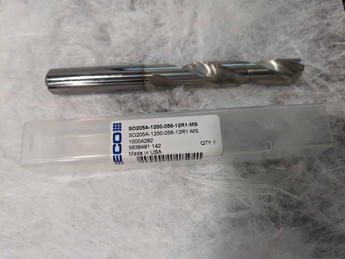SECO Jobber Drill: 12.00 mm Dia, 140 deg Point, Solid Carbide 10004282