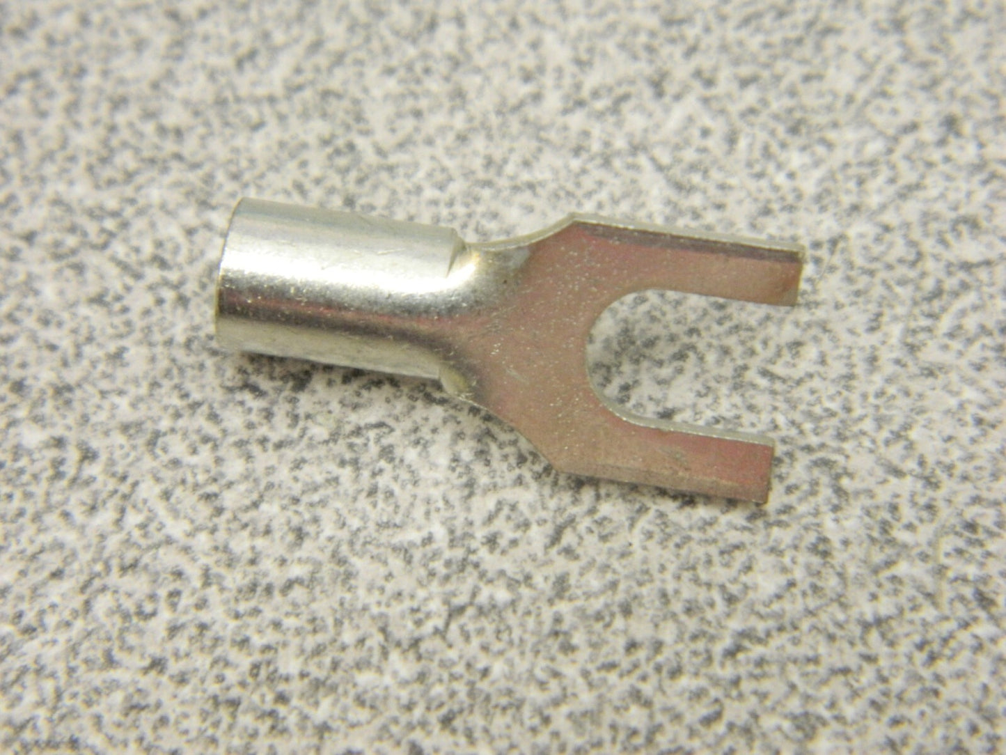 Standard Fork Terminal: Yellow, Non-Insulated, #10 Stud, Crimp Qty 96 C10-10F