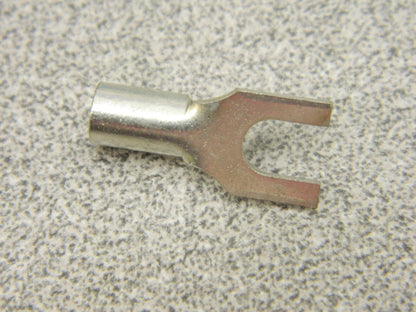 Standard Fork Terminal: Yellow, Non-Insulated, #10 Stud, Crimp Qty 96 C10-10F