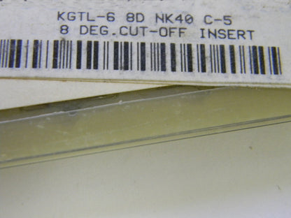 Danit KGTL-6 8D NK40 C-5 Cutoff Inserts