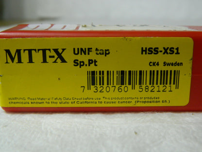 Dormer 3-Flute GH4 MTT-X UNF HSS Spiral Point Tap E0351-12