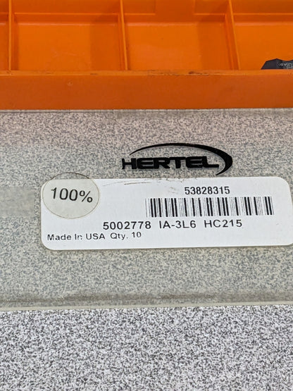Hertel IA3L6 HC215 Carbide Threading Insert Qty 5 5002778