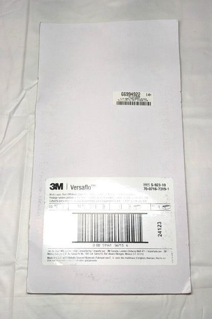 3M  PAPR/SAR  Peel-Off Visor Covers S-600 S-700 & S-800  *10 PACK*  7010316605