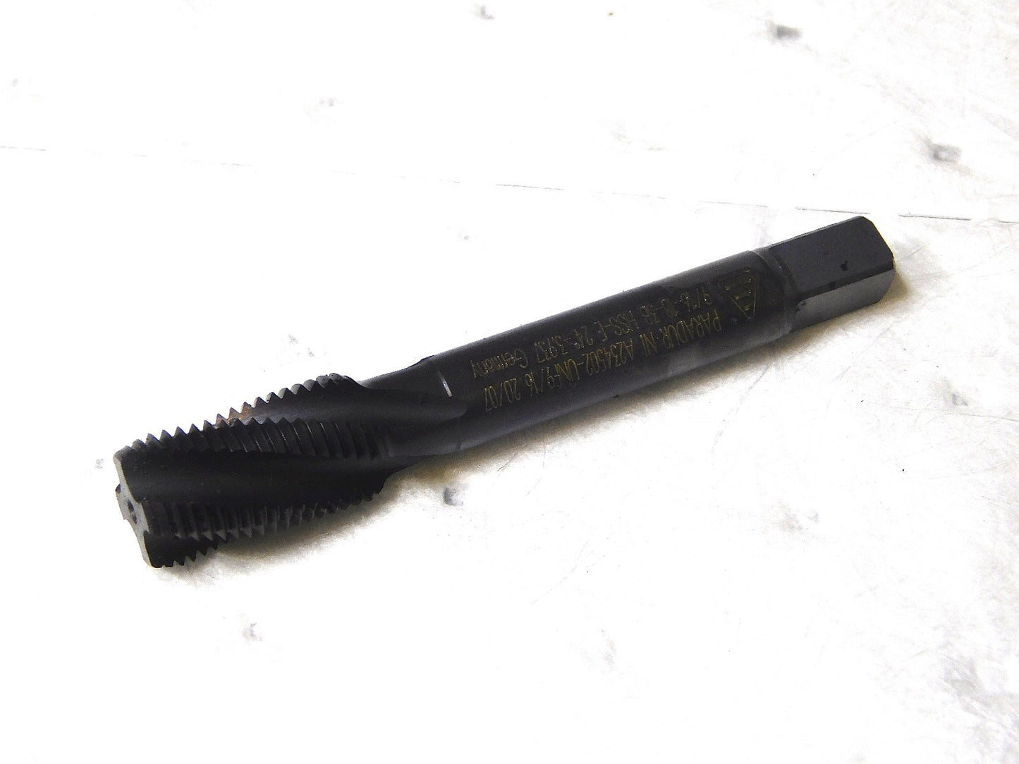 Walter Prototyp HSS Plug Tap 9/16-18 UNF RH 4Fl RH 7/16 Shk  A234502-UNF9/16