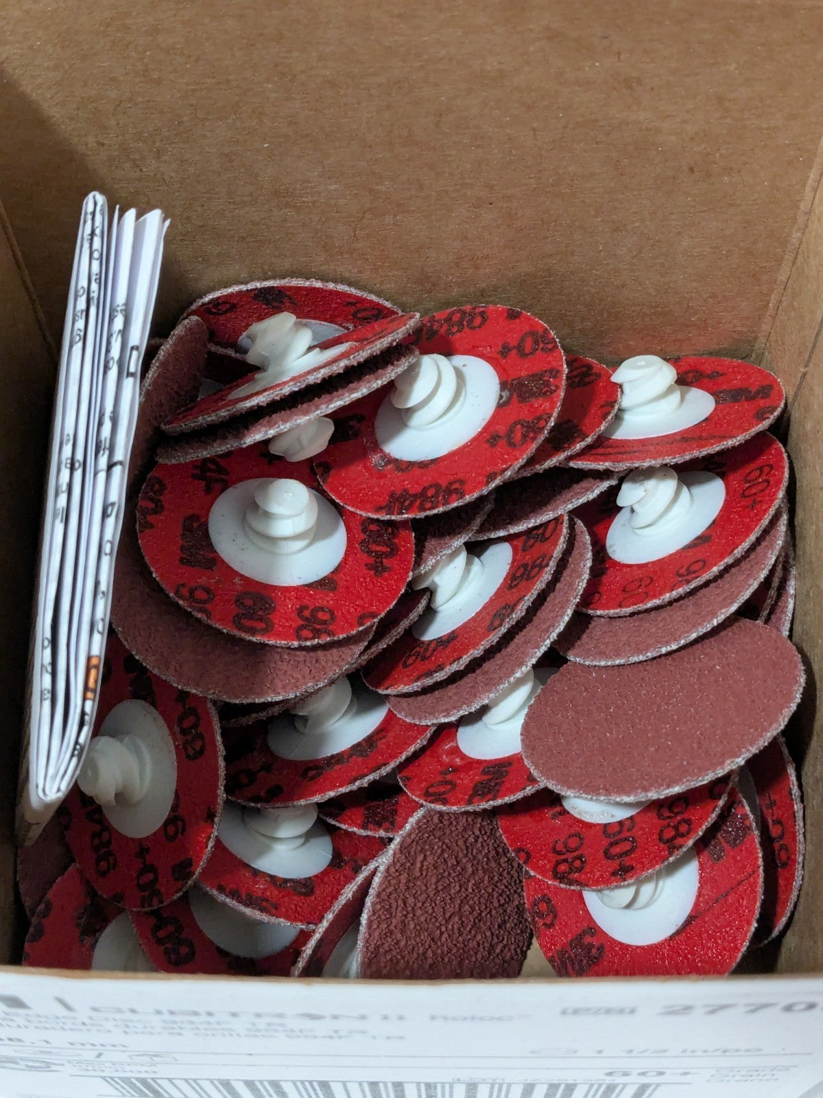 3M Quick-Change Disc: Roloc TR, 1-1/2" Dia, 60G Qty 50 7000045171