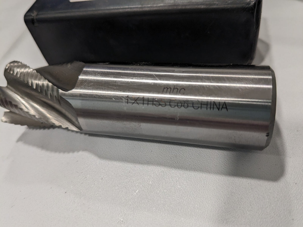 Roughing End Mill: 1" Dia, 5 Flute, Single End, Cobalt 724-2254