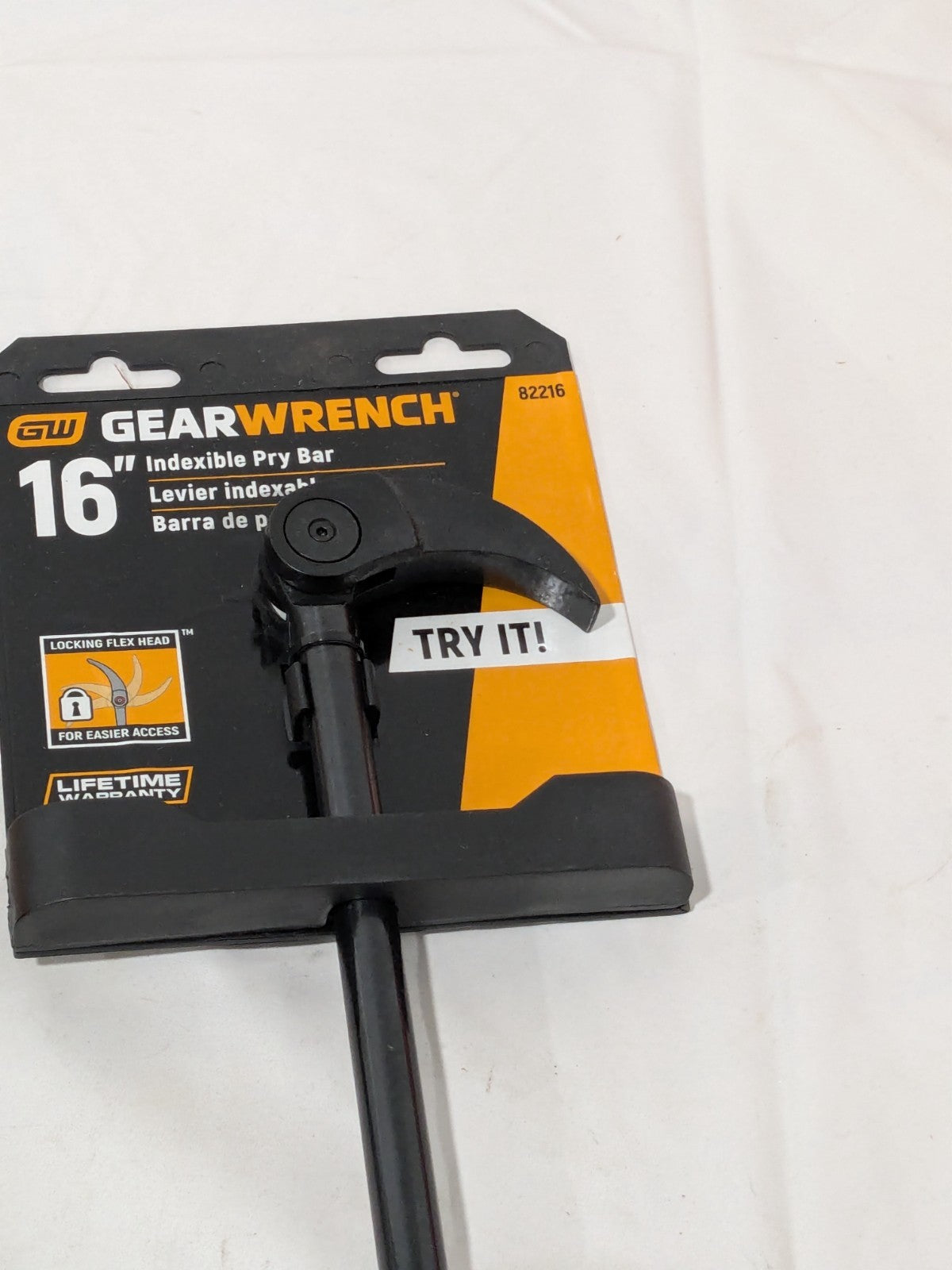 GEARWRENCH 3 Pc Indexing Pry Bar Set 8", 10" & 16" 82301D