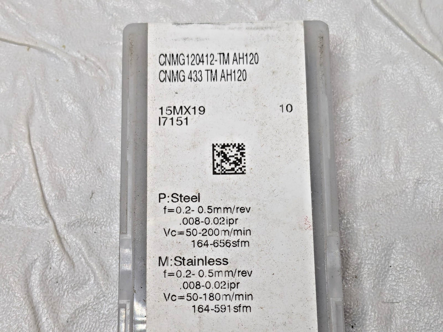 Tungaloy Carbide Turning Inserts CNMG433TM AH120 Qty 10 6802195