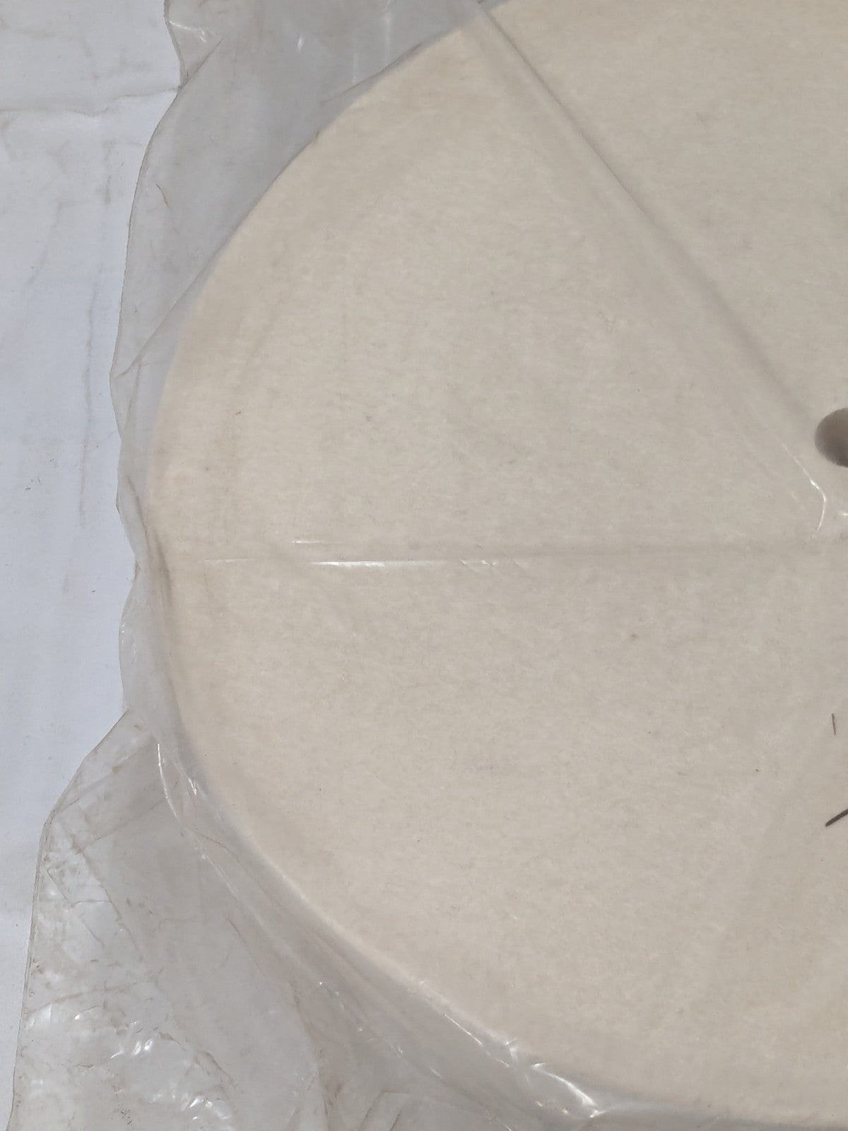 Unmounted Polishing Buffing Wheel: 10" Dia, 1" Thick, 1/2" Arbor