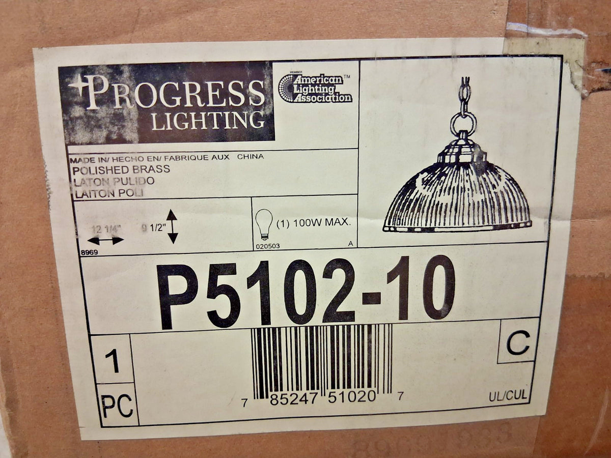 Progress Lighting Polished Brass Chandelier P5102-10