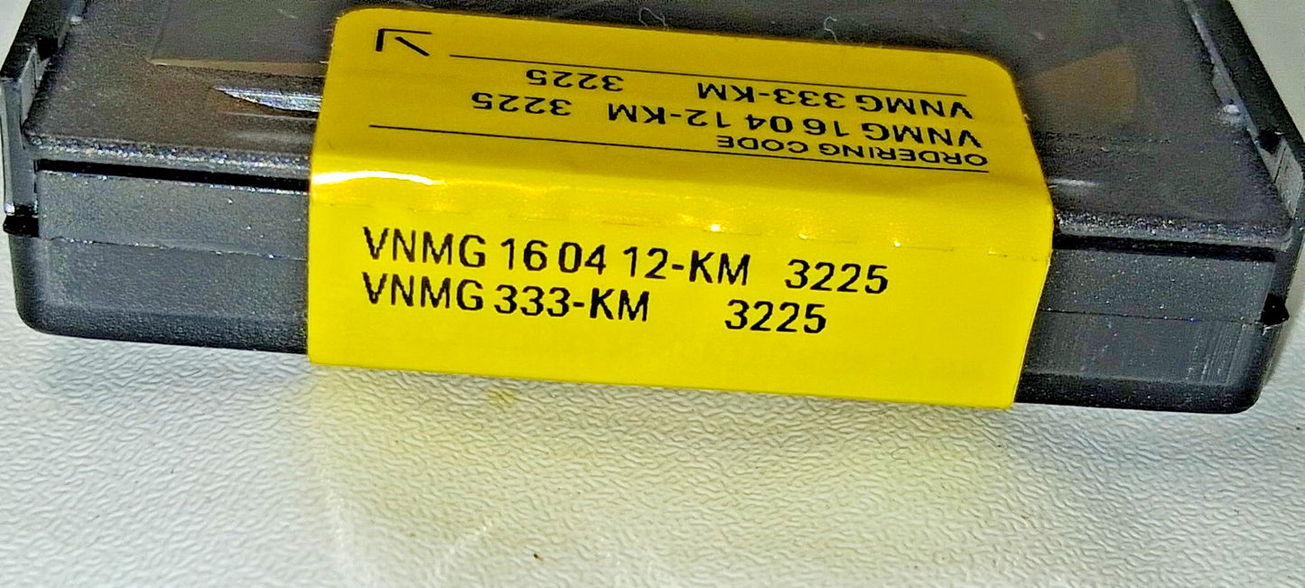 Sandvik Coromant Carbide Turning Inserts VNMG 16 04 12-KM 3225 Qty 10 6868549