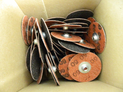 MERIT ABRASIVES Quick-Change Disc 100pcs: Power-Lock Type 2 50 Grit 69957399640