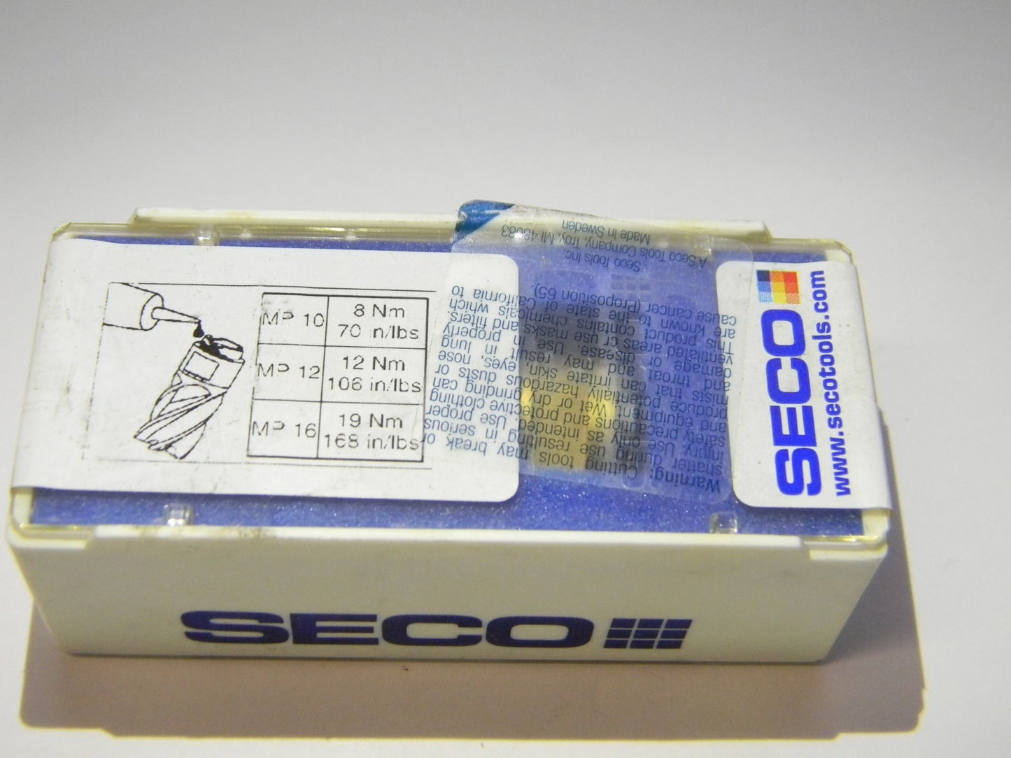 Seco MP16-16019R05Z3- E05 F40M Grade Carbide Milling Tip Insert 67066