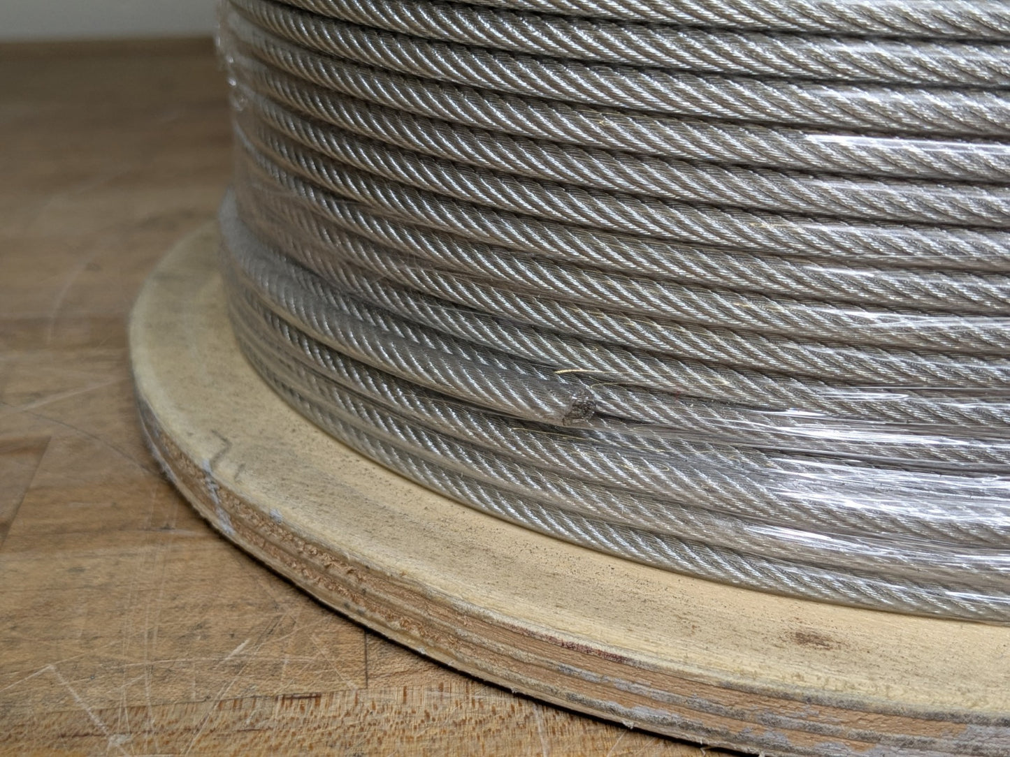 Power Strand Wire Rope 1000 FT. Spool 3/16 IN. Diameter Galvanized Steel