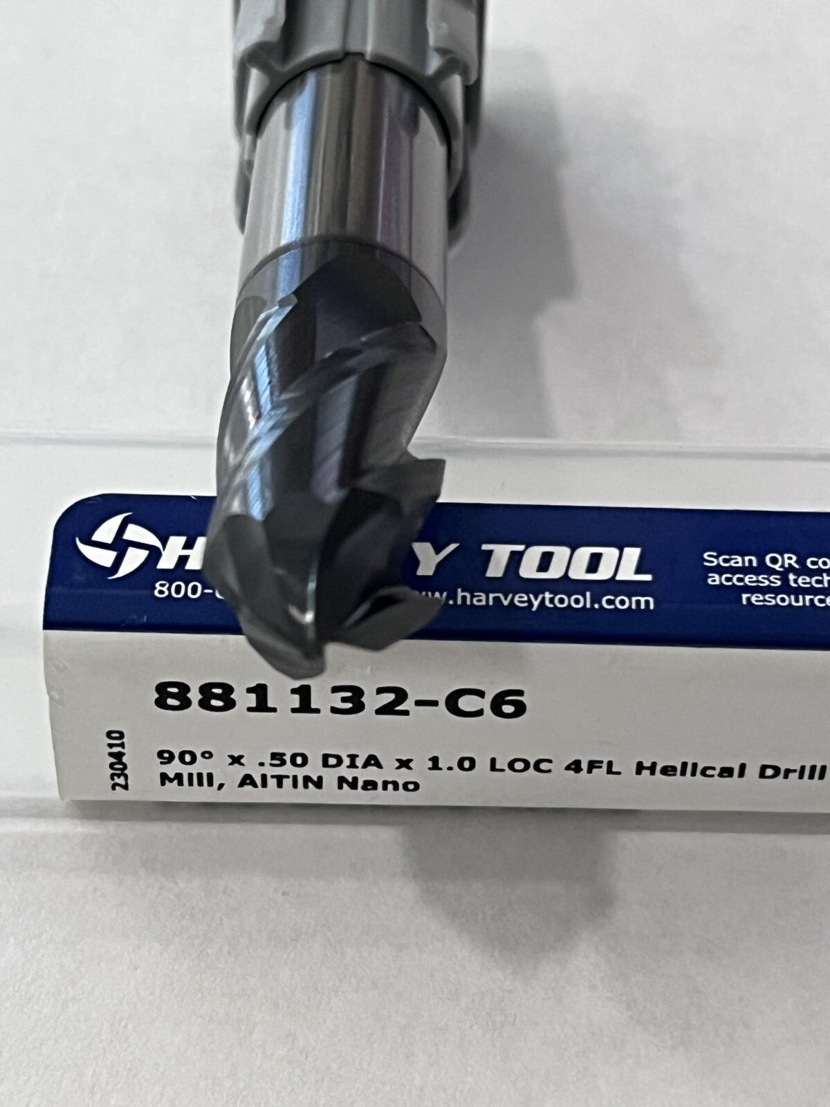 Harvey Tool Drill Mill: 1/2" Dia, 1" LOC, 4 Fl 90 ° Point, Solid Carbide