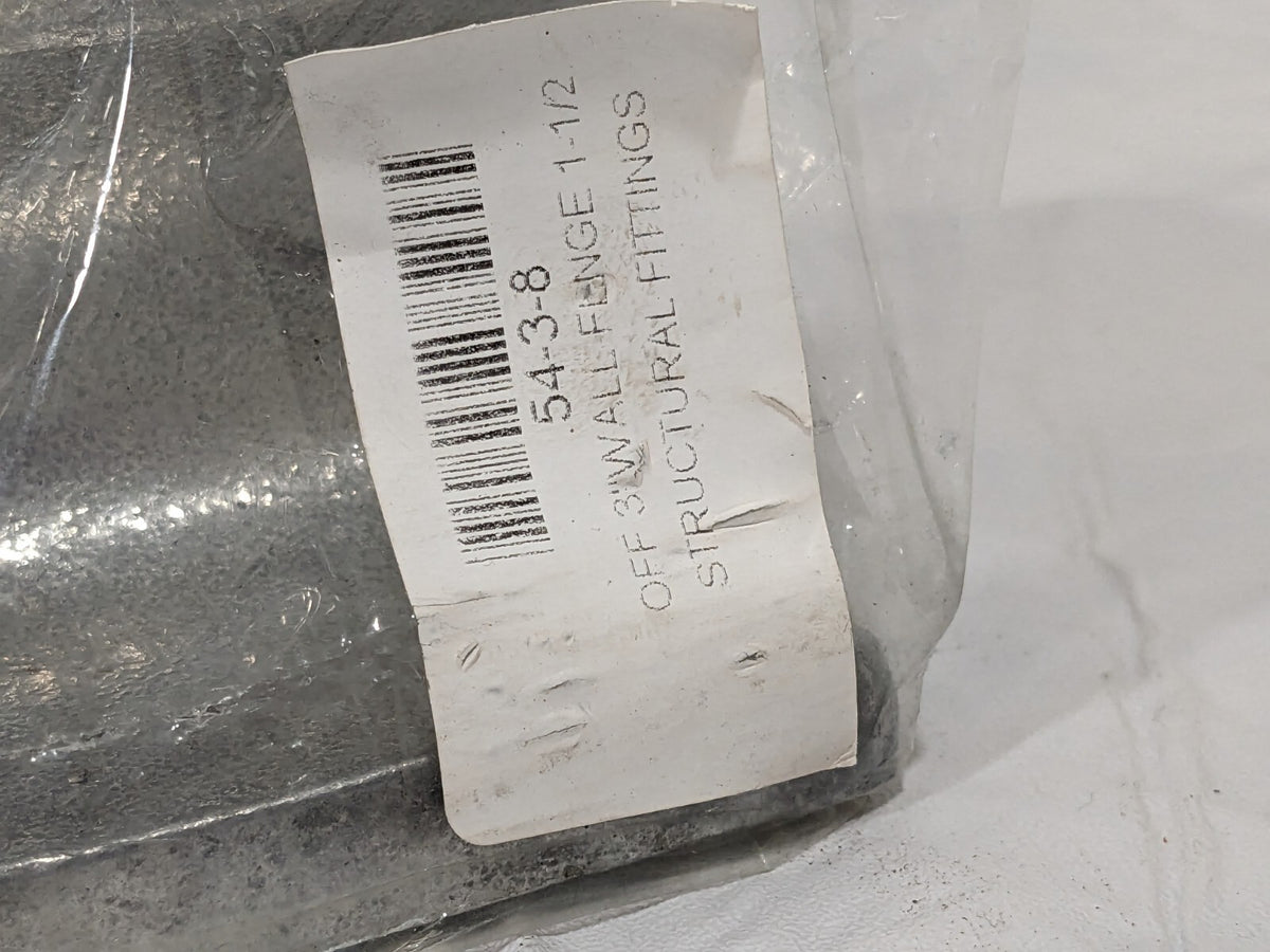 HOLLAENDER 1-1/2 Pipe, Offset Wall Flange, Aluminum Alloy 54-3-8