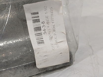 HOLLAENDER 1-1/2 Pipe, Offset Wall Flange, Aluminum Alloy 54-3-8