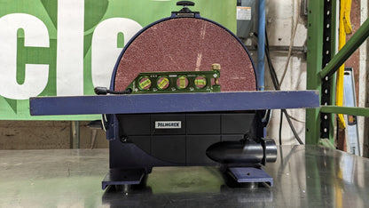PALMGREN Bench Disc Sanding Finishing Machine 12 Disc Diameter 3/4 HP 120 V