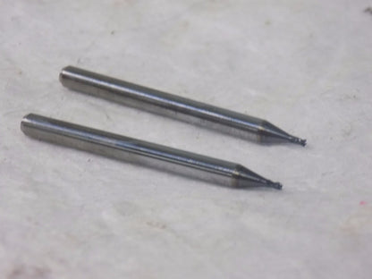 Accupro Solid Carbide Square End Mill 0.03" Diam 0.09" LOC 4Fl Qty 2 7