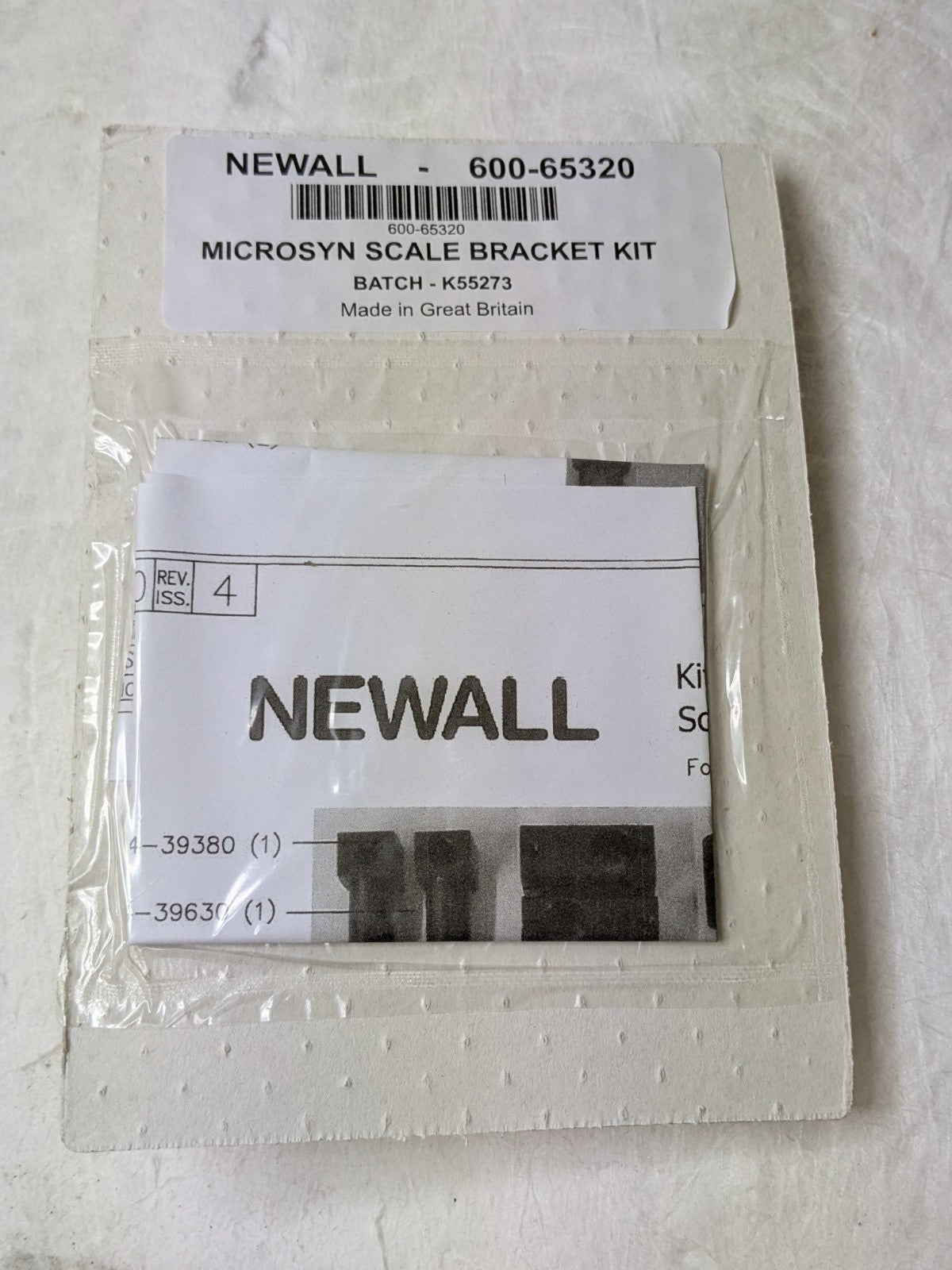 Newall 10" Microsyn Series Encoder Linear Scale w/ Reader Head & Bracket Kit