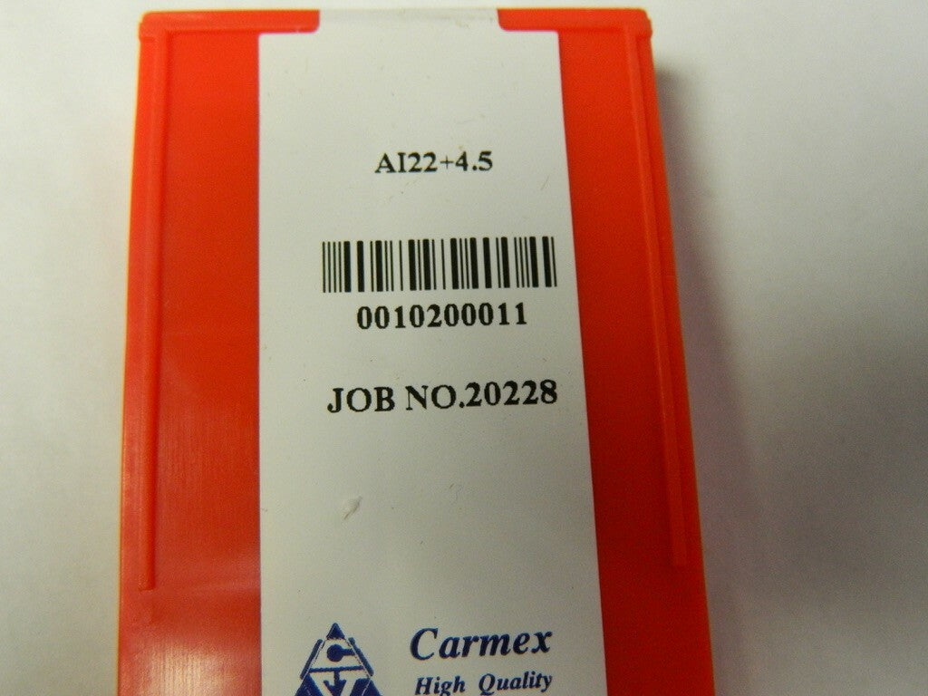 Carmex AI 22+4.5D LH ANVIL spare Part QTY 10