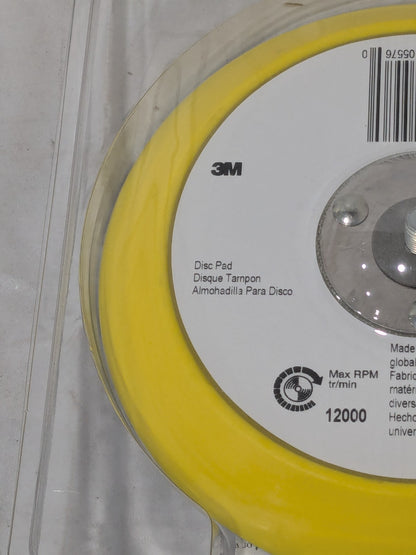 3M Disc Backing Pad: 6" Dia, Adhesive/PSA 7000045680