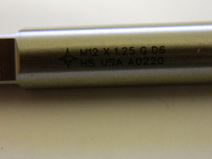 Cleveland M12x1.25 Metric Coarse 6H 3 Fl  HSS Spiral Point Tap QTY 3 C57203