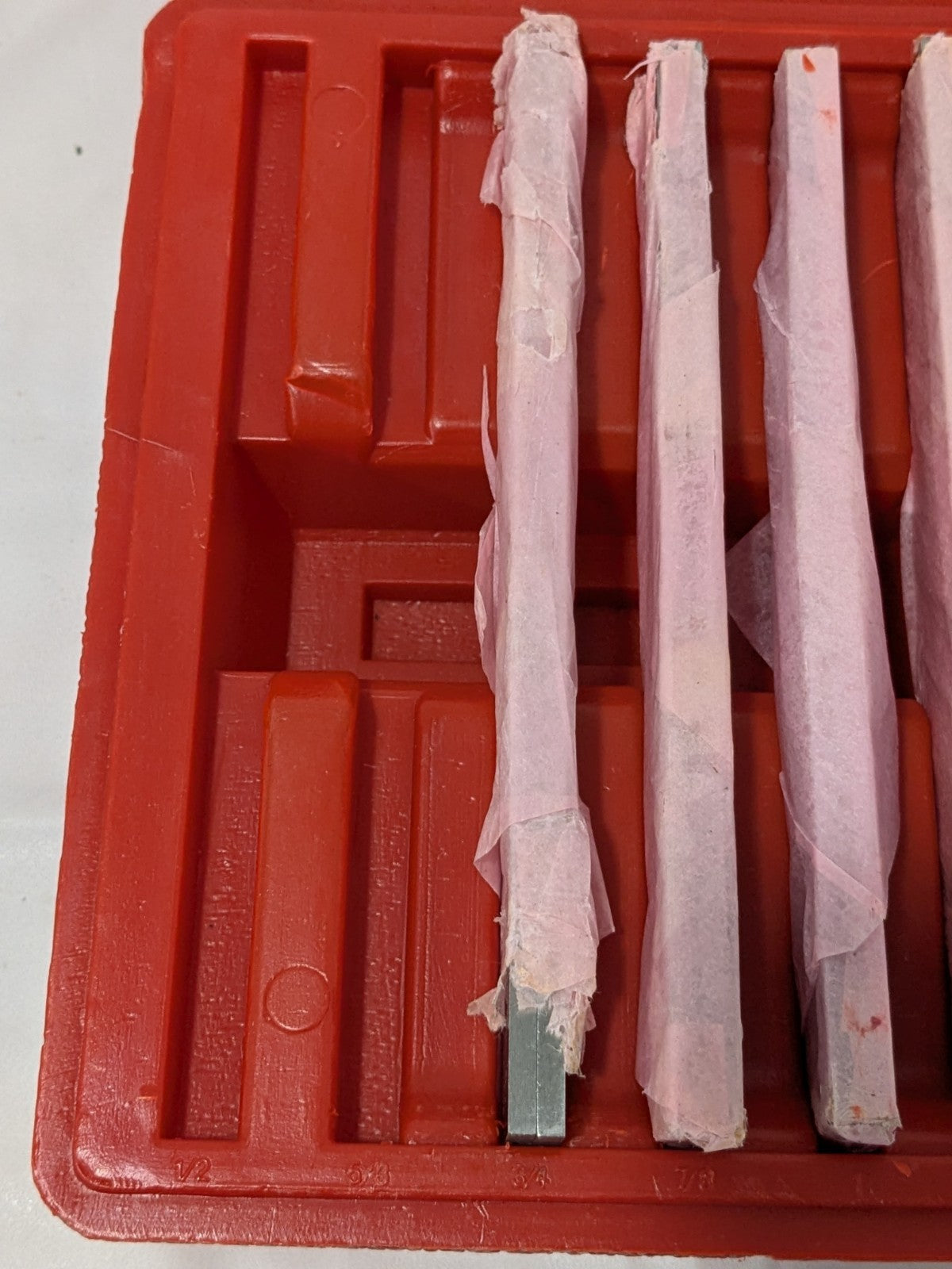 16 Pc Alloy Steel Thin Parallel Set 6" Long x 1/8" Thick 637-7030 INCOMPLETE