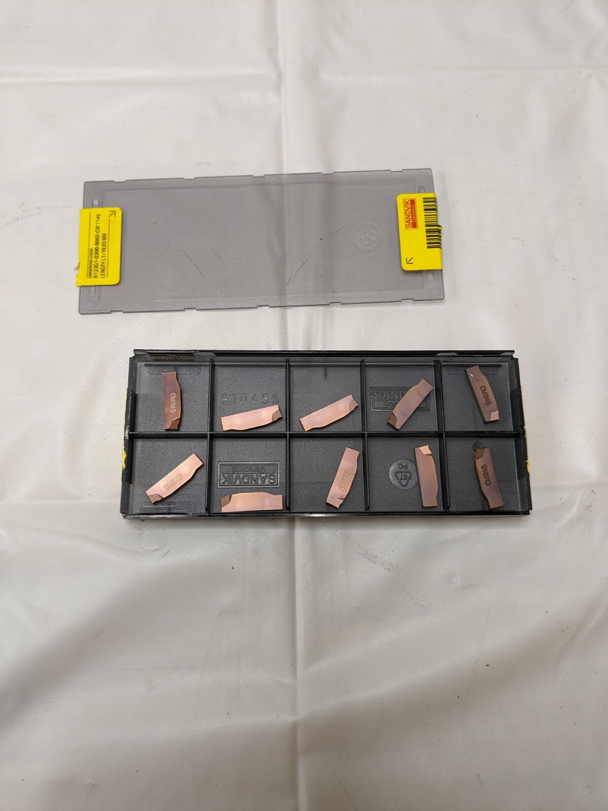 Sandvik Cutoff Insert: N123G103000002-CM 1145, Carbide Qty 10 5736289