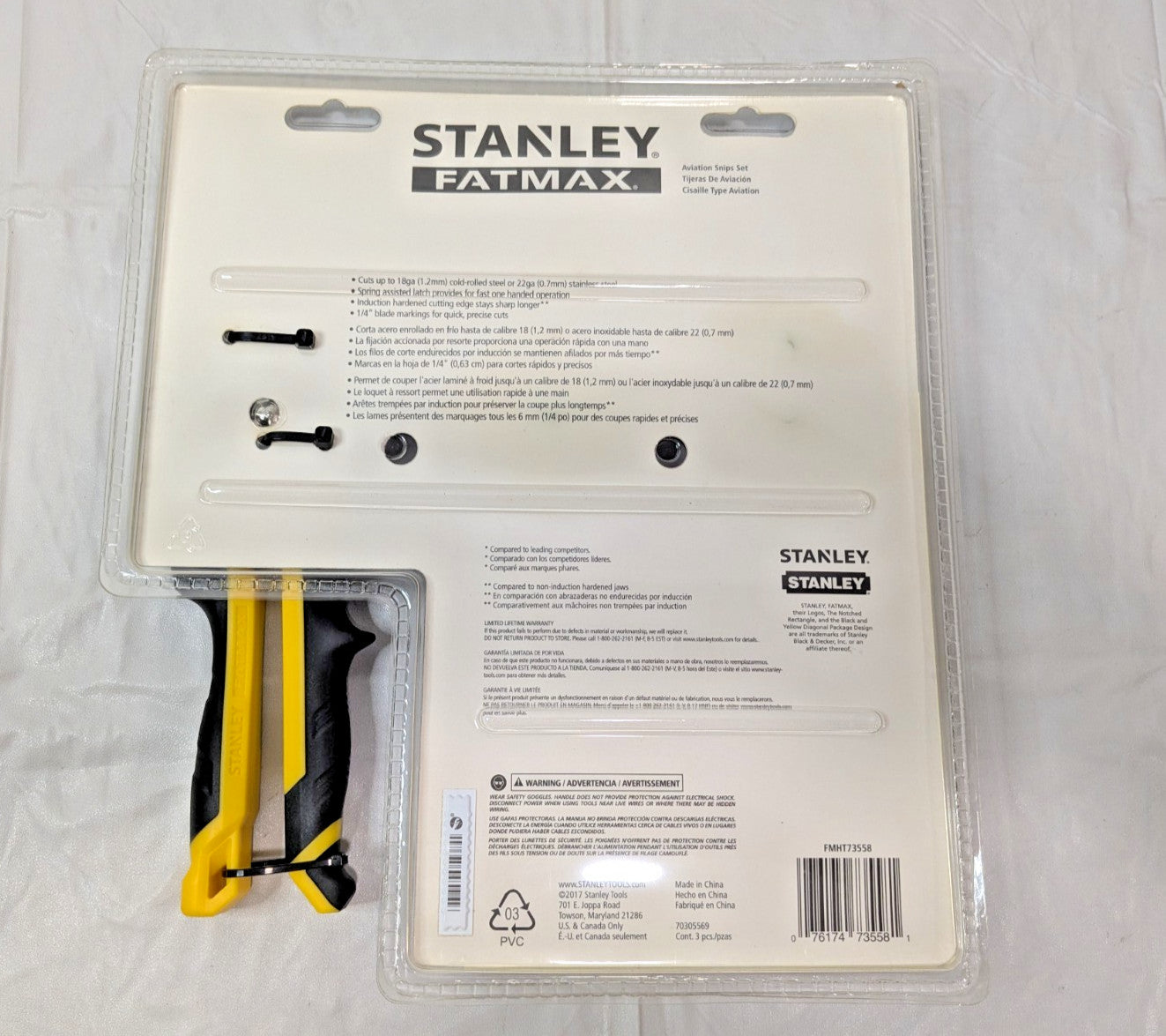 STANLEY FATMAX 3 Piece Ergo Aviation Snip Set FMHT73558